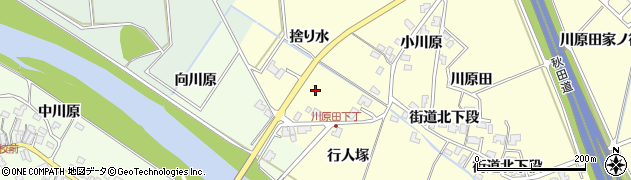 秋田県秋田市河辺松渕（捨り水）周辺の地図