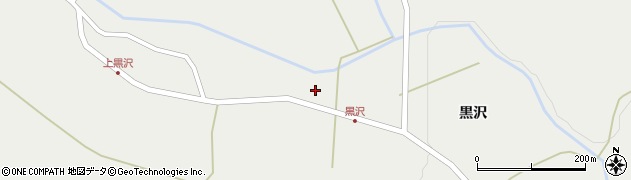 秋田県仙北市角館町山谷川崎（黒沢）周辺の地図