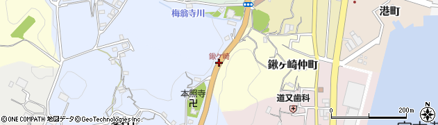 鍬ケ崎周辺の地図