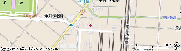 岩手県盛岡市永井（３０地割）周辺の地図