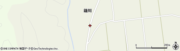 秋田県仙北市田沢湖岡崎（鎌川）周辺の地図