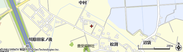 秋田県秋田市河辺松渕松渕56周辺の地図