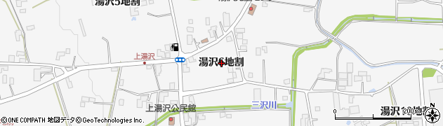 岩手県盛岡市湯沢６地割周辺の地図