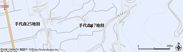 岩手県盛岡市手代森（１７地割）周辺の地図