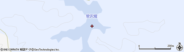 管沢堤周辺の地図