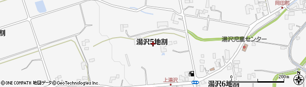 岩手県盛岡市湯沢５地割周辺の地図