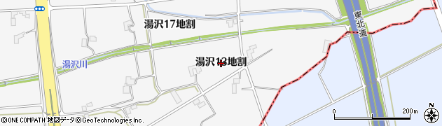 岩手県盛岡市湯沢（１３地割）周辺の地図