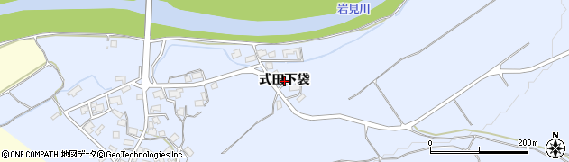 秋田県秋田市河辺和田（式田下袋）周辺の地図