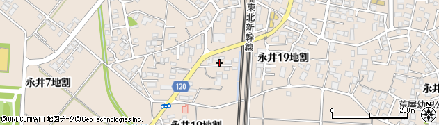 岩手県盛岡市永井（１９地割）周辺の地図