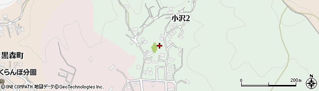 岩手県宮古市小沢周辺の地図