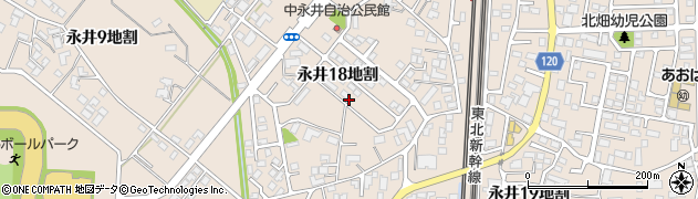 岩手県盛岡市永井（１８地割）周辺の地図