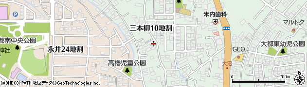 岩手県盛岡市三本柳１０地割34周辺の地図
