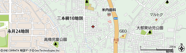 岩手県盛岡市三本柳１０地割6周辺の地図