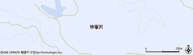 秋田県秋田市豊岩豊巻（妙堂沢）周辺の地図