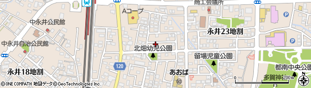 岩手県盛岡市永井（２０地割）周辺の地図
