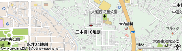 岩手県盛岡市三本柳１０地割周辺の地図