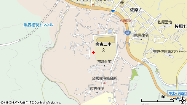〒027-0094 岩手県宮古市日の出町の地図