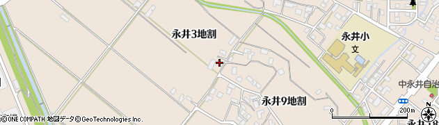 岩手県盛岡市永井３地割周辺の地図