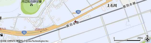 秋田県秋田市河辺和田（下石川）周辺の地図