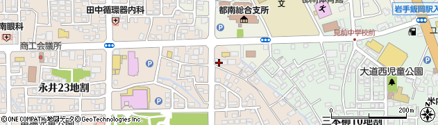 岩手県盛岡市永井２２地割52周辺の地図