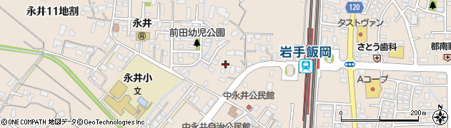 岩手県盛岡市永井１７地割94周辺の地図