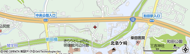 秋田県秋田市河辺北野田高屋榊表6周辺の地図