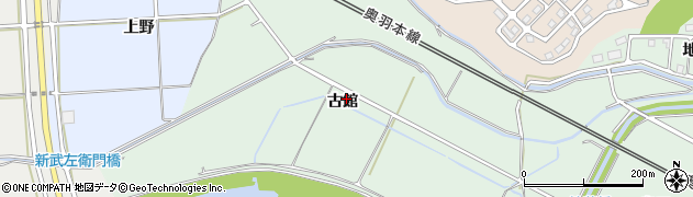秋田県秋田市四ツ小屋末戸松本古館周辺の地図