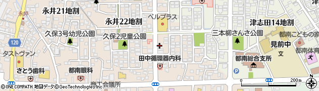 岩手県盛岡市永井２２地割周辺の地図