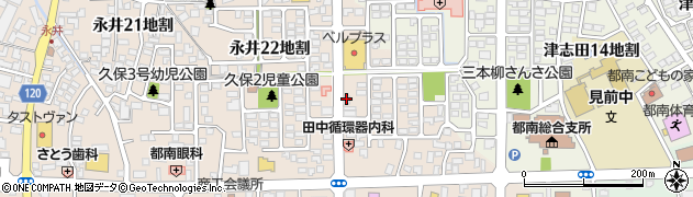 岩手県盛岡市永井（２２地割）周辺の地図