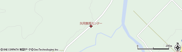 矢用集落センター周辺の地図