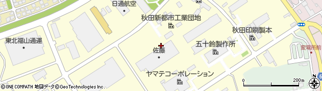 秋田県秋田市御所野湯本周辺の地図
