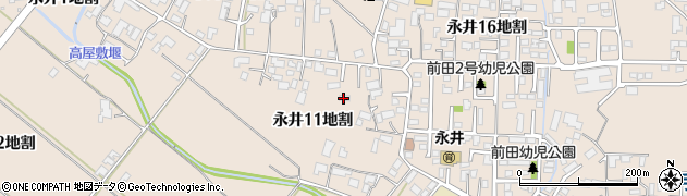 岩手県盛岡市永井１１地割周辺の地図