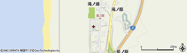 秋田県秋田市浜田滝ノ浦15周辺の地図