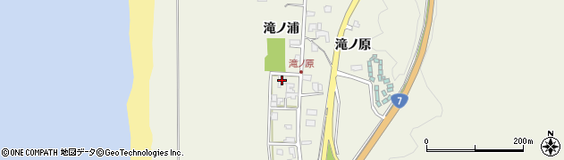 秋田県秋田市浜田滝ノ浦22周辺の地図