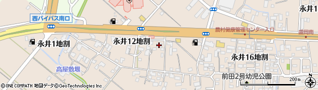 ケンタッキーフライドチキン盛岡永井店周辺の地図