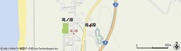 秋田県秋田市浜田滝ノ原周辺の地図