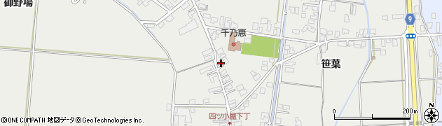 秋田県秋田市四ツ小屋城下当場133周辺の地図