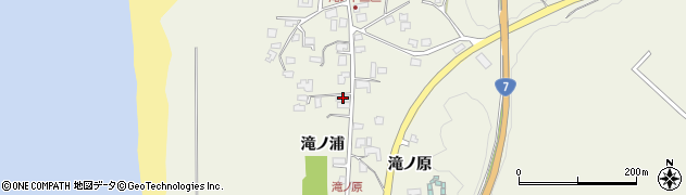 秋田県秋田市浜田滝ノ浦4周辺の地図