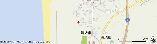 秋田県秋田市浜田滝ノ浦43周辺の地図