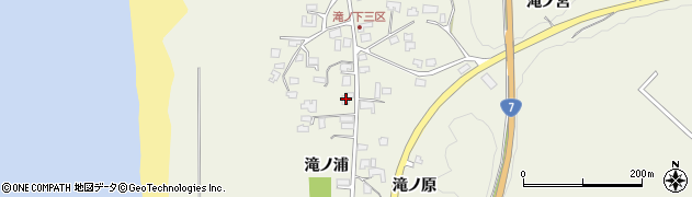 秋田県秋田市浜田滝ノ浦2周辺の地図