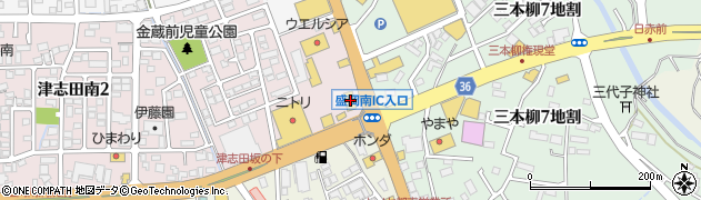 マクドナルド４号線盛岡南店周辺の地図