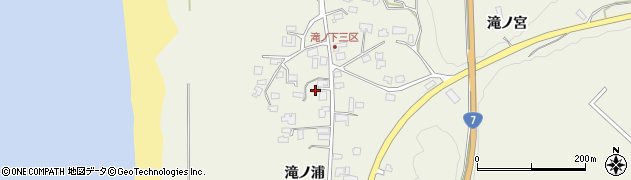 秋田県秋田市浜田滝ノ浦52周辺の地図