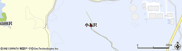 秋田県秋田市豊岩豊巻小友沢周辺の地図