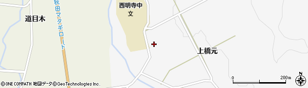 秋田県仙北市西木町上荒井（上橋元）周辺の地図
