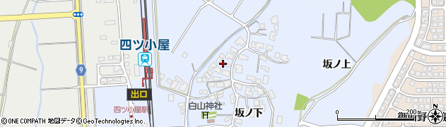 秋田県秋田市四ツ小屋小阿地周辺の地図