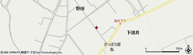 秋田県秋田市河辺諸井（中道）周辺の地図