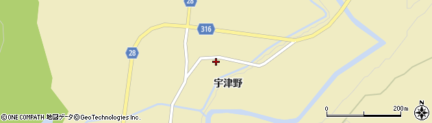 秋田県大仙市協和船岡304周辺の地図