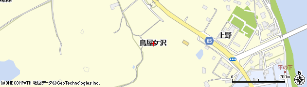 秋田県秋田市豊岩石田坂鳥屋ケ沢周辺の地図