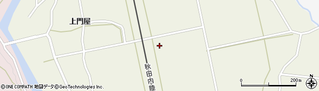 秋田県仙北市西木町門屋（金谷）周辺の地図