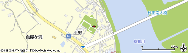 秋田県秋田市豊岩石田坂上野周辺の地図